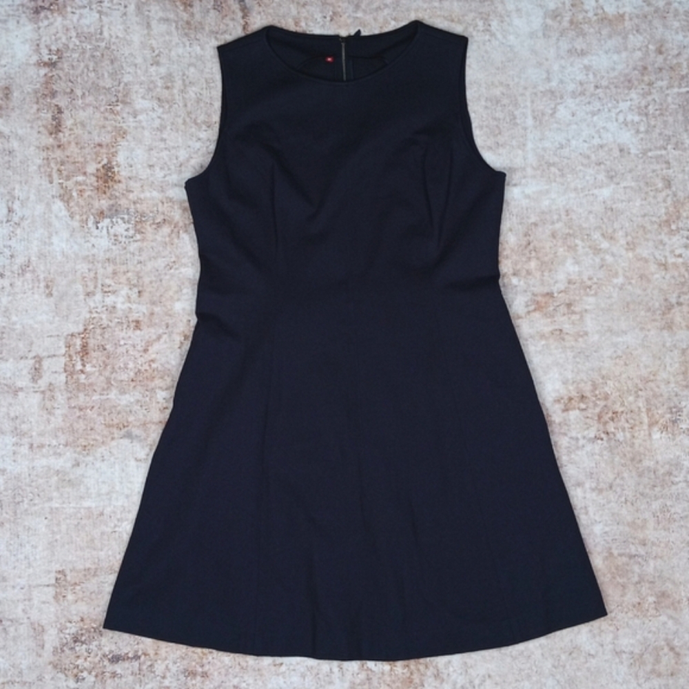 Spanx Navy Perfect Fit & Flare Sleeveless Dress